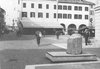 piazza Cavour mozzo di colonna romana 1984